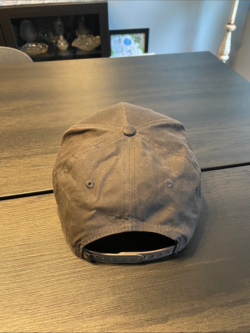 Men's Duck Embroidered Brown Snapback Hat - Picture 3 of 5